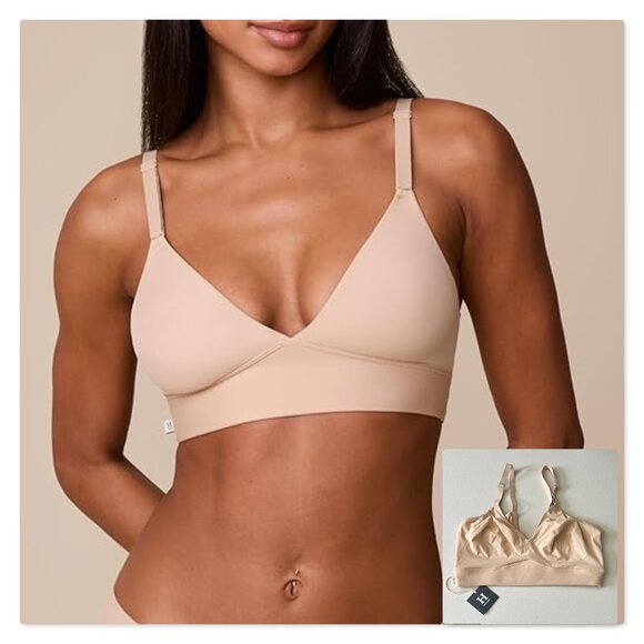 Harper Wilde Bliss Triangle Bralette Ultra-Soft in Beige Sz 3XL NWT - Picture 1 of 11